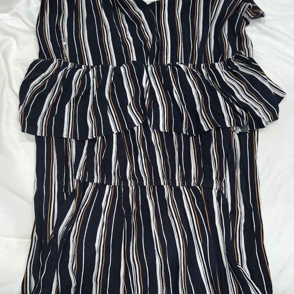 Strapless romper long